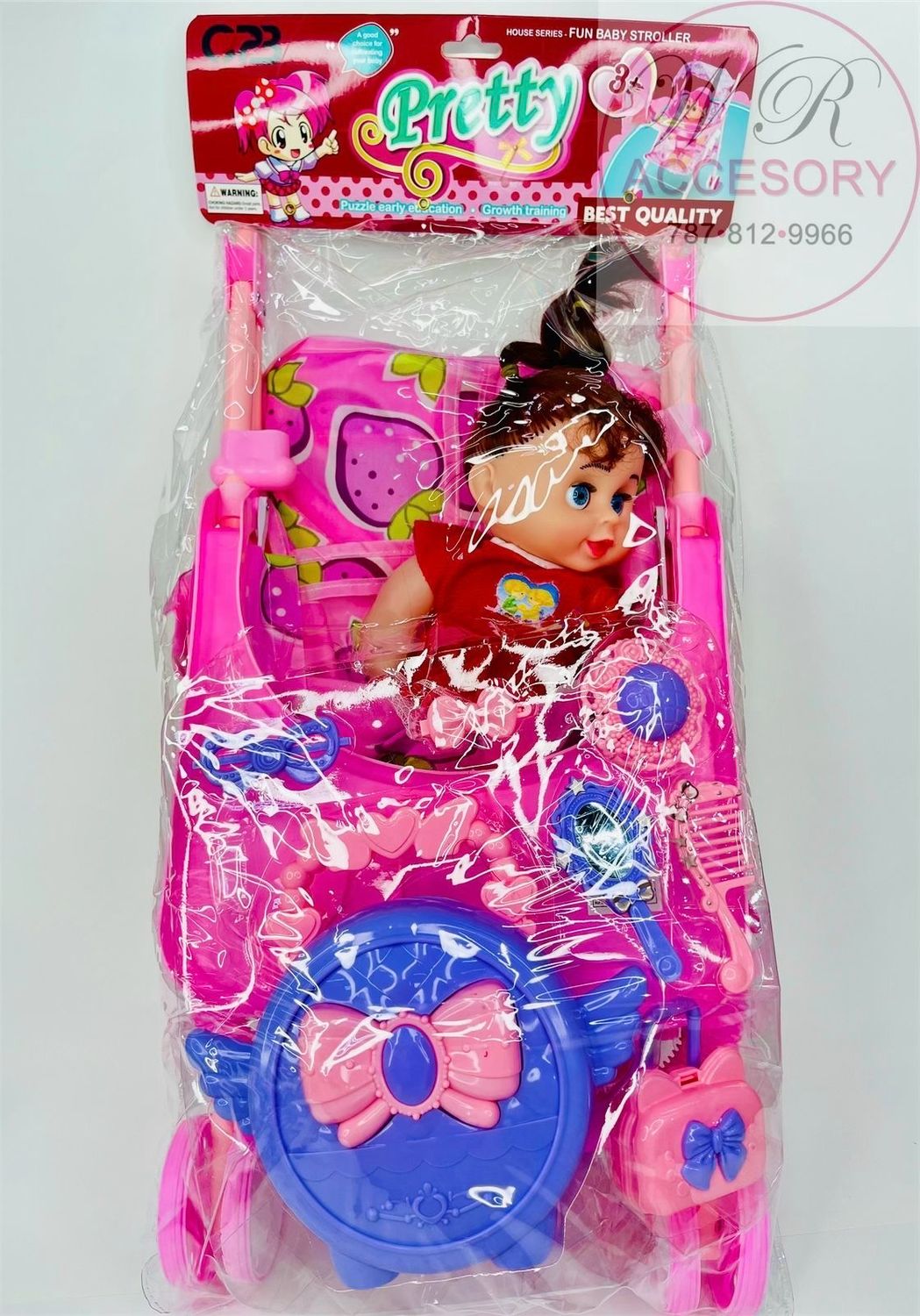 BS-2 Strawberry baby stroller 