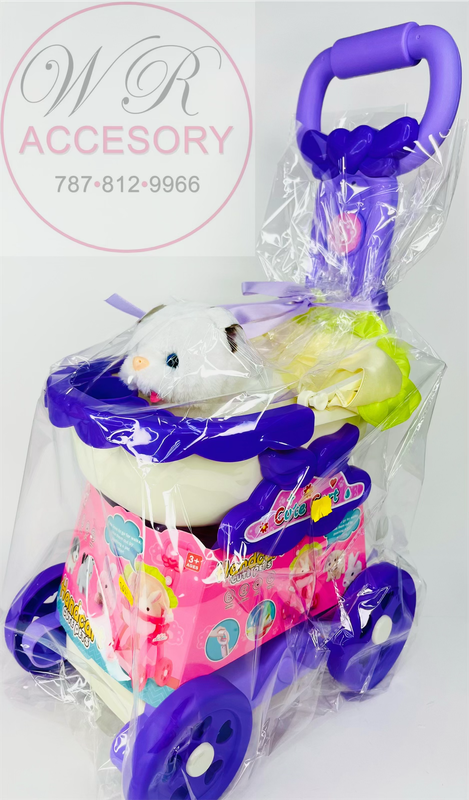 CH-134 handcart cute pets purple cat 
