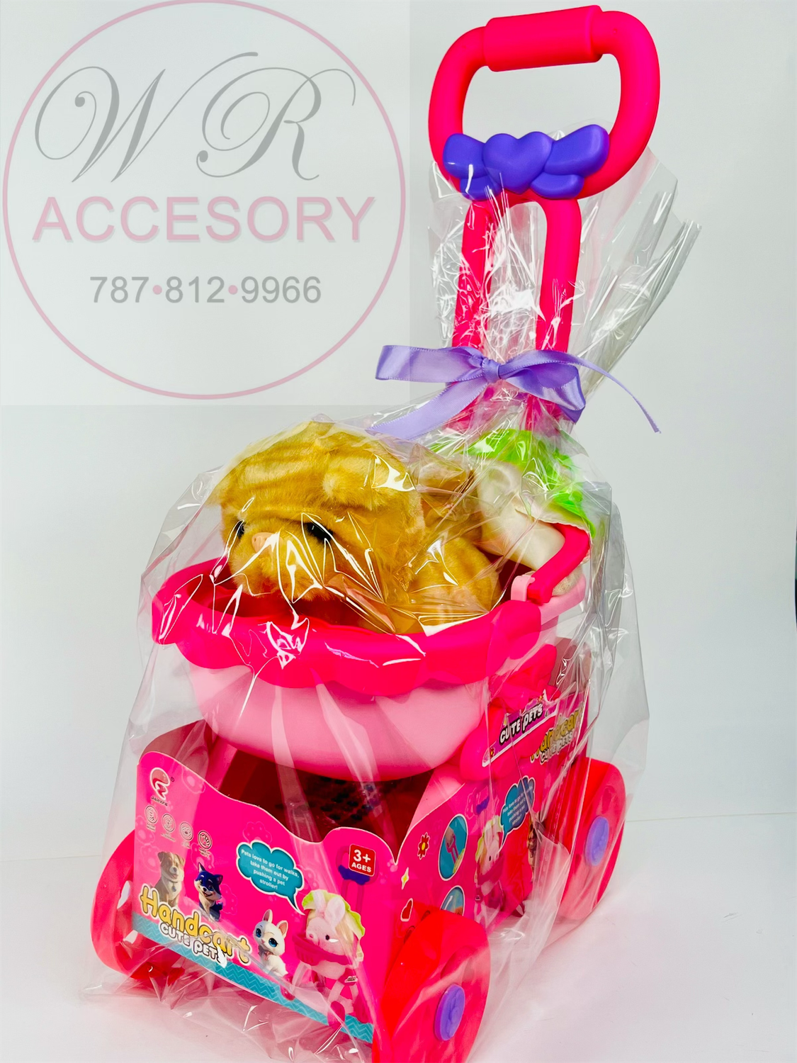 CH-131 handcart cute pets mini pink Cats 