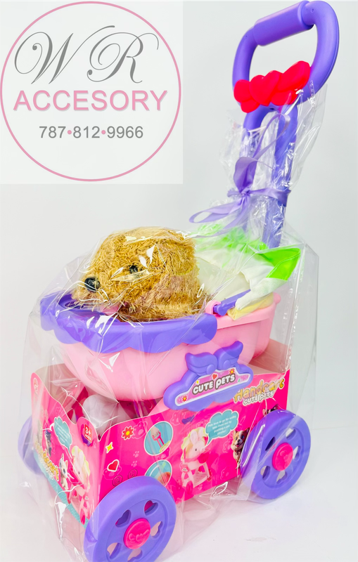 CH-133 handcart cute pets mini purple dog