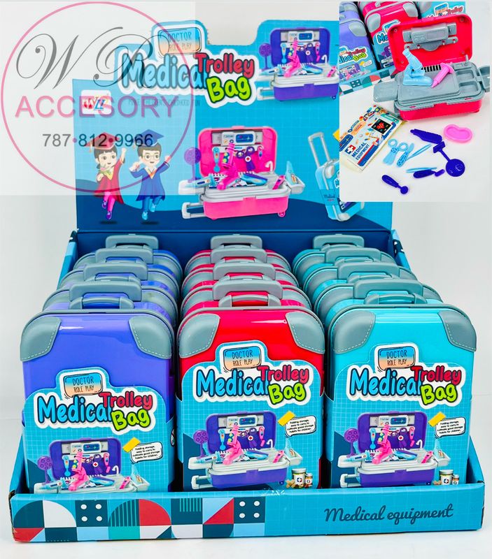 AS-10381 (9988) MEDICAL TROLLEY BAG 12Pcs 
