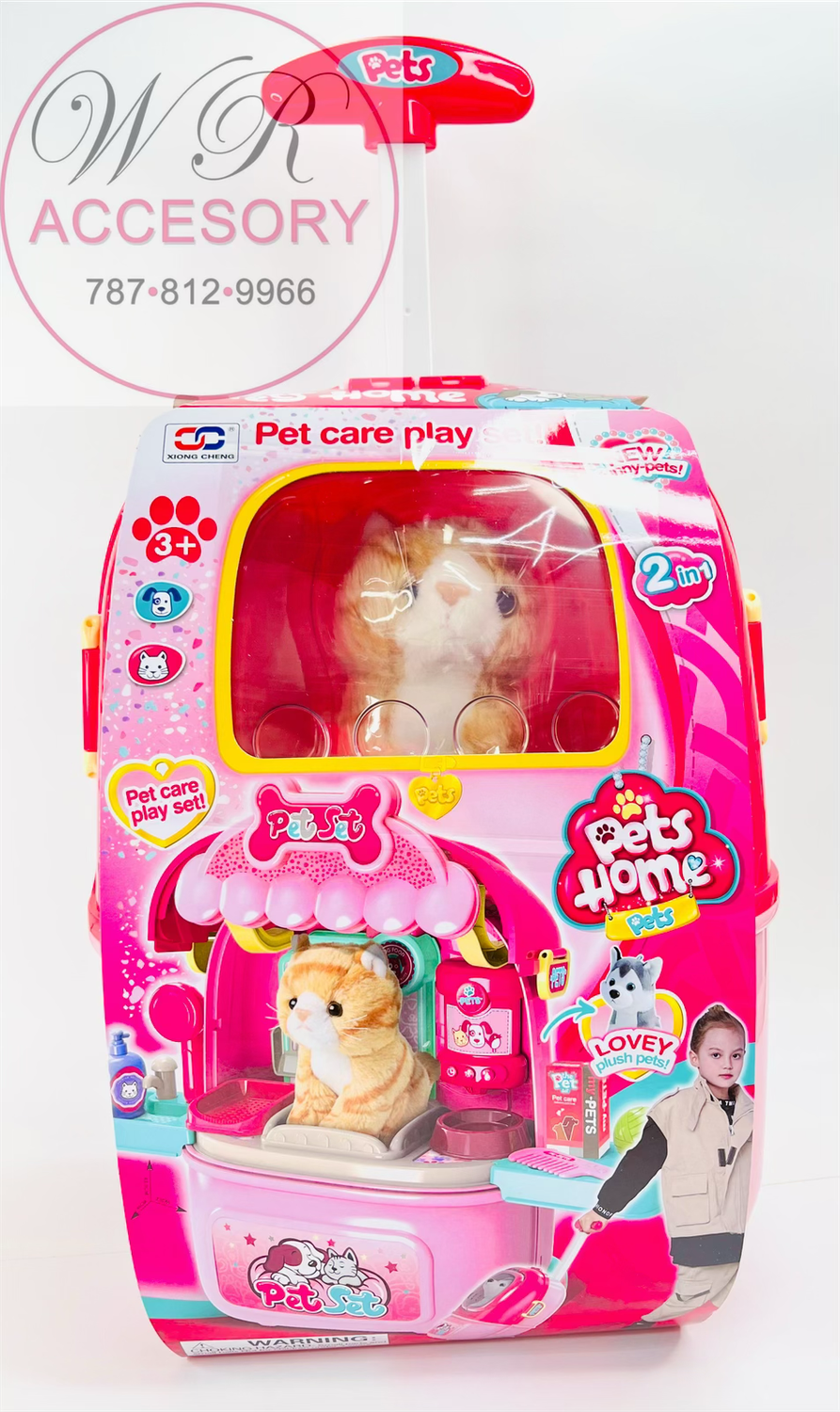 AS-10541 Pet Care Play Set Cat