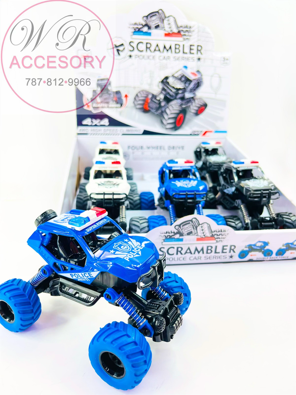 AS-9398 Scrambler Police Car Series 6 pcs