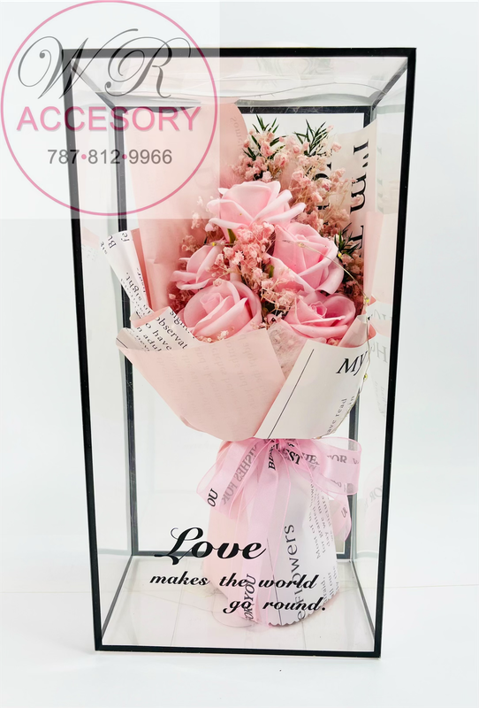 SLP-7448 Flower Arrangement 1 pcs Pink