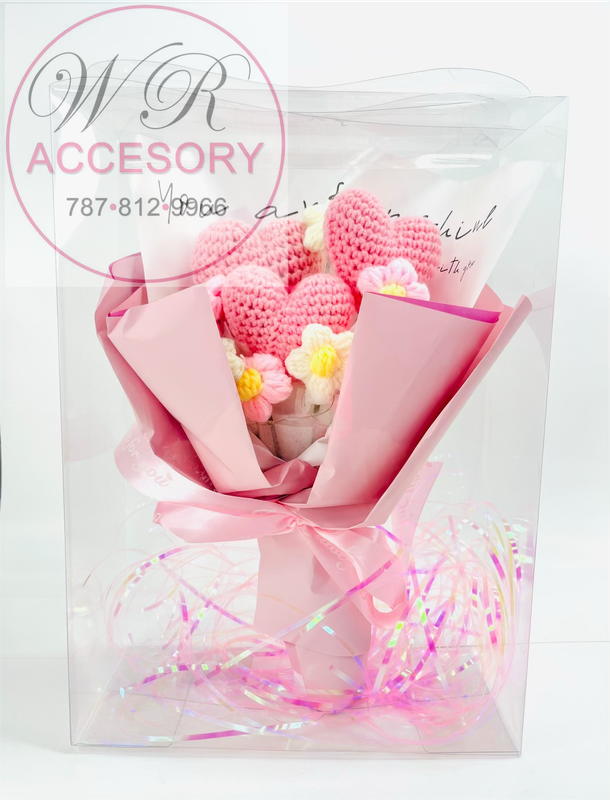 SLP-7475/Heart Bouquet 1 Pcs