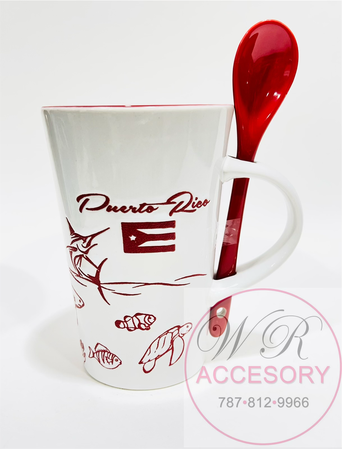 35165 Taza PR Rojo