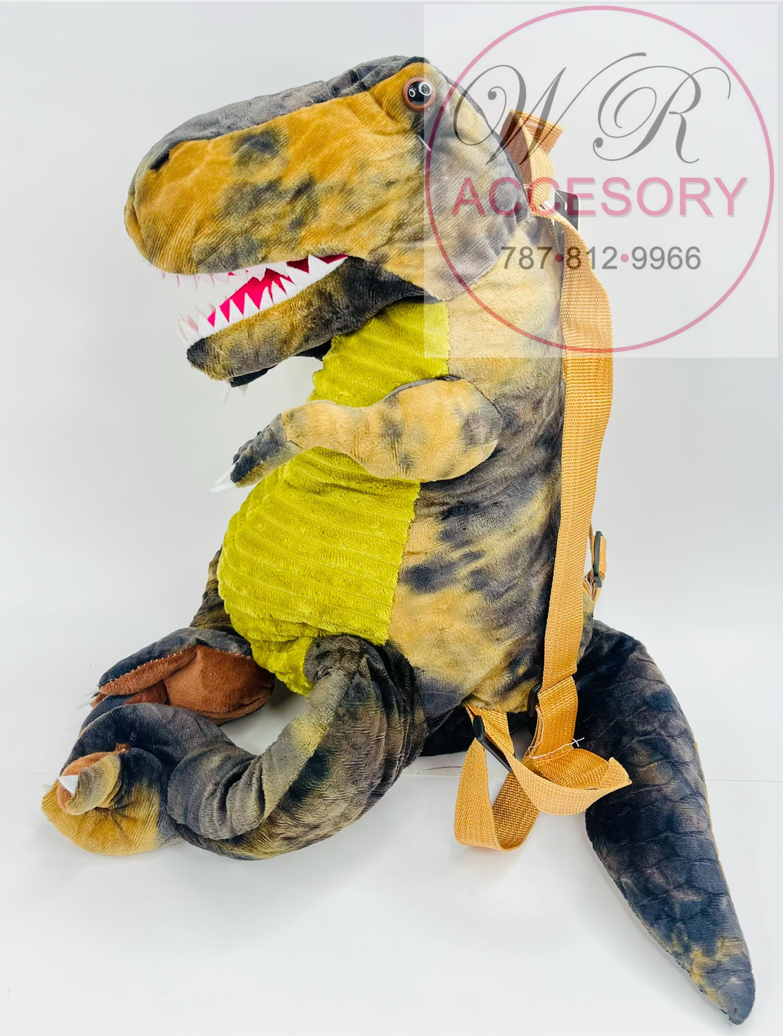 SKL-7024 Mochila Dino Marrón Oscuro (1 pcs)