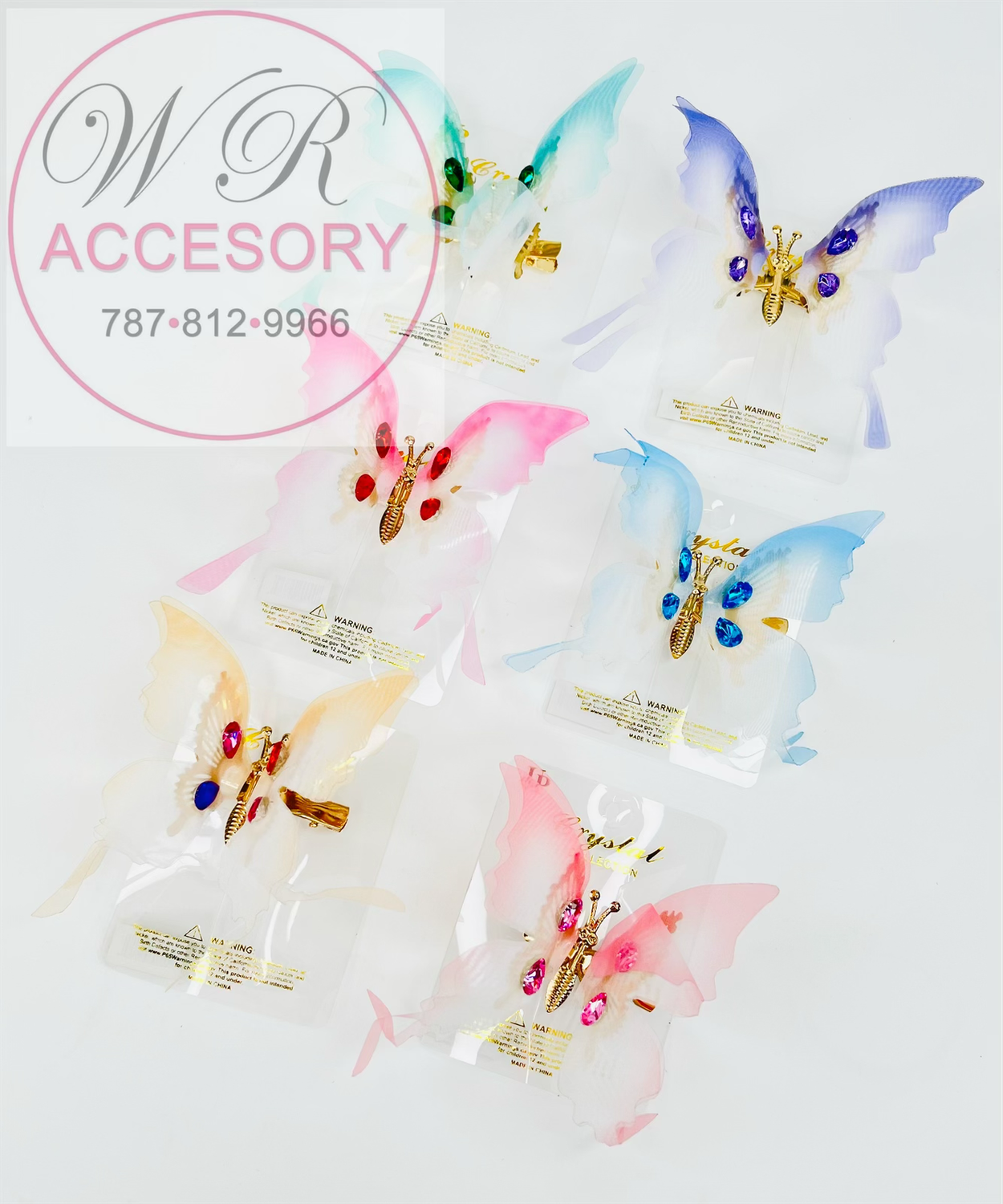 YCP-3715 Hebillas de Mariposas 