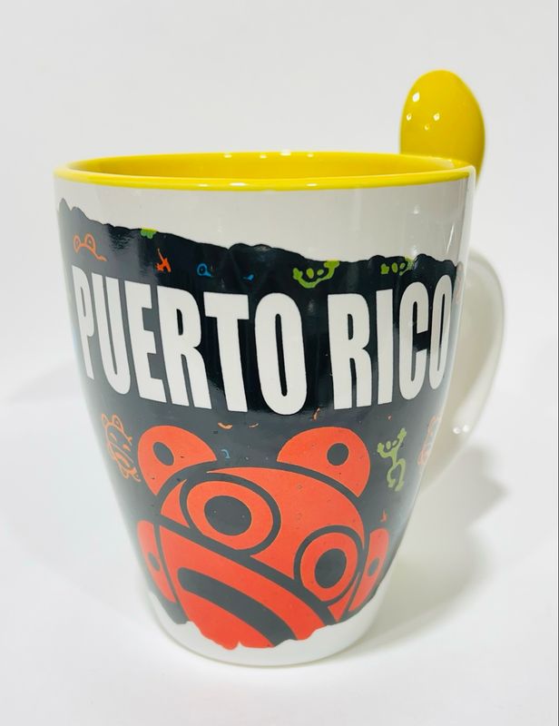23826-9 Taza + Cuchara amarillo