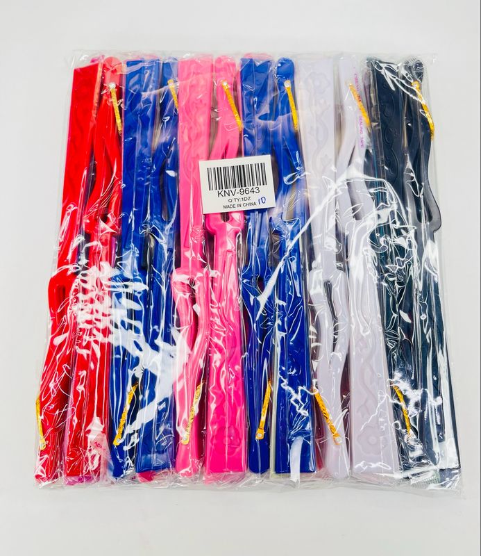 KNV-9643 Abanicos de Mano 12 pcs