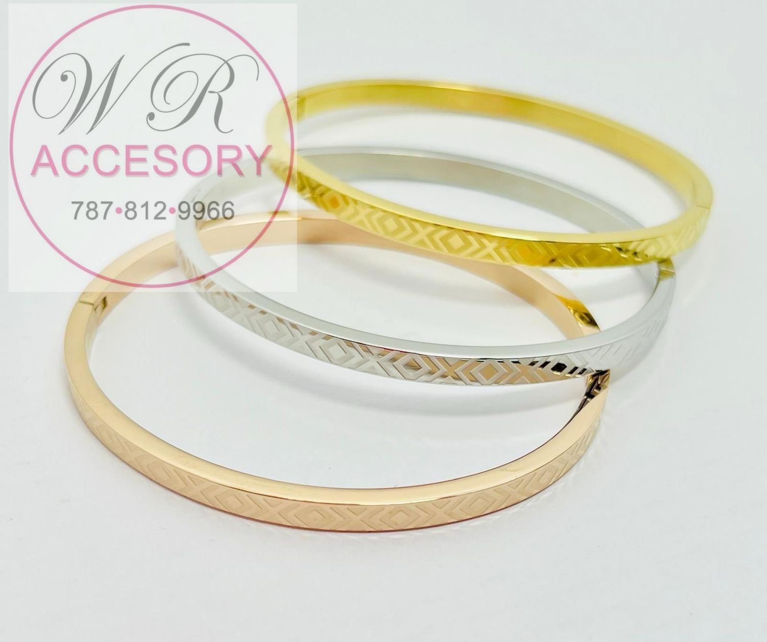 Pulsera S.S #733 (3 pcs)