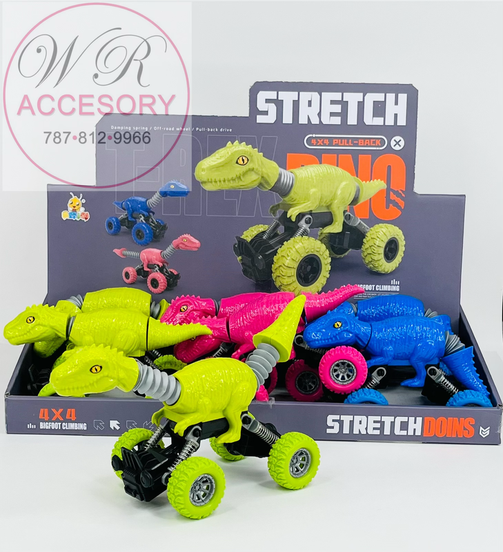PTOY1295 Dino Stretch T-Rex 9PCS