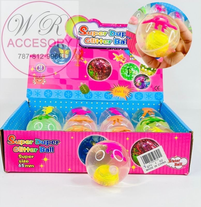 PTOY1030 Glitter Ball 12PCS