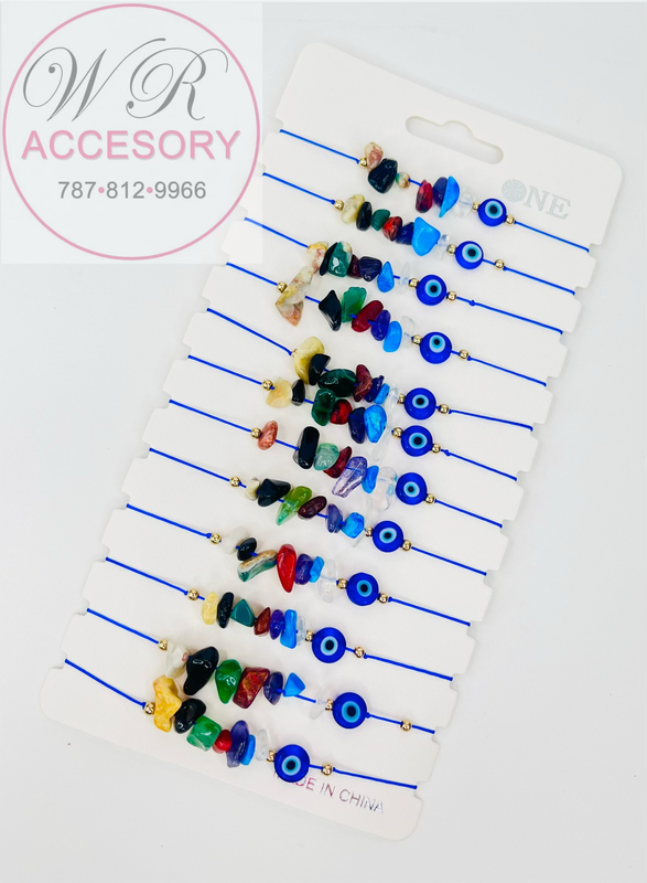 PBR8438BL Pulseras de hilo 