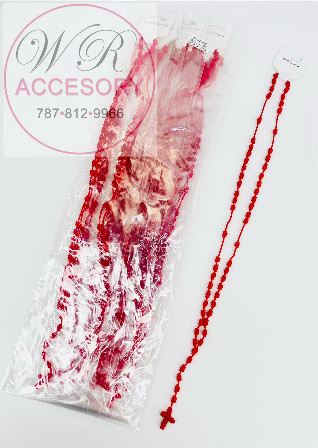 PNL7297RD Rosarios Rojos 