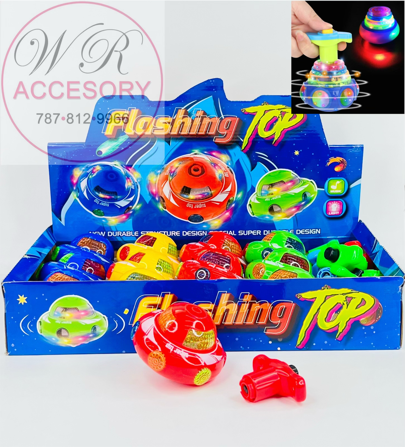 PTOY1172 Flashing Top 12PCS