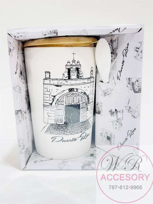 82010 Box Mug with lid + spoon