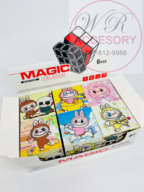 SNT-2243 Magic Cube labubu 6 pcs 
