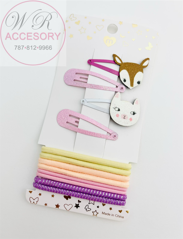 HMK0323 Moños + Hebillas Niñas