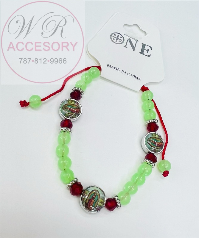 PBR8606GUAD Rosario Pulsera Glow in the Dark