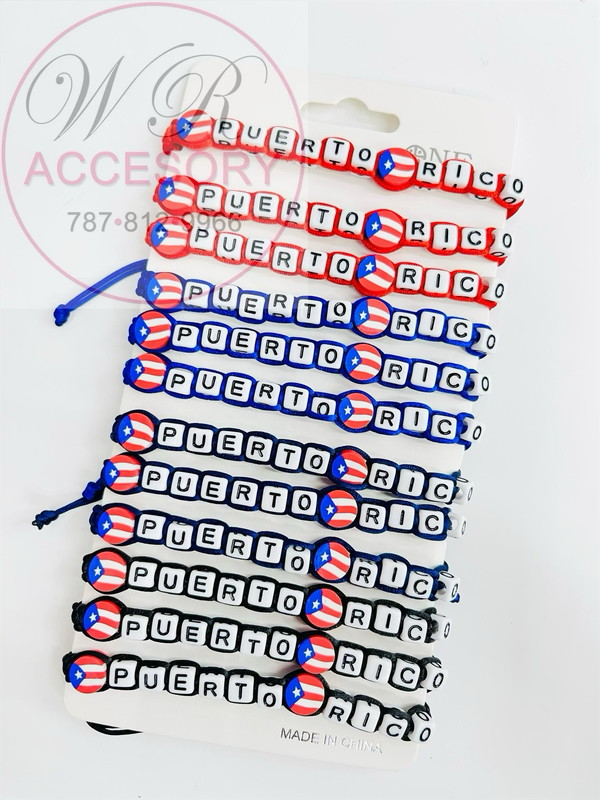 PBR7748PR / RBT-1382R Pulseras de Hilo PR 