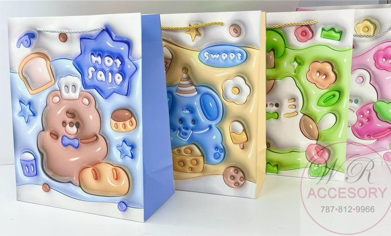 ETC-2586 BG Bolsas de regalo 12Pcs 