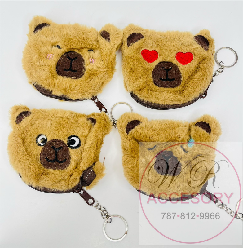 MBG-1407 monederos+ llavero capybara 