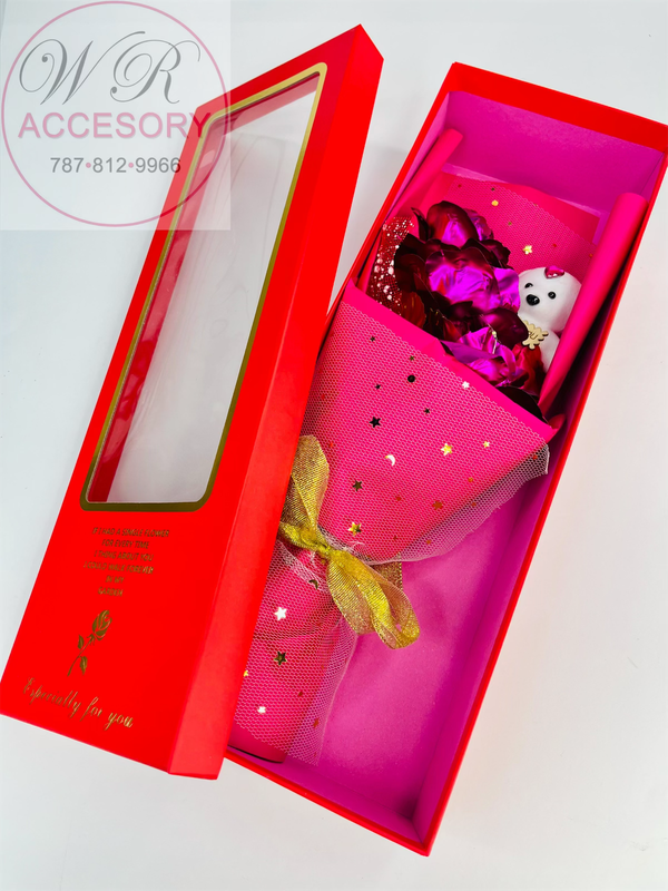 SLP-7361A Flower bouquet Pink 1pcs