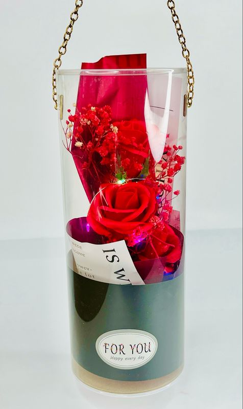 SLP-7363A Flower bouquet red 1pcs 