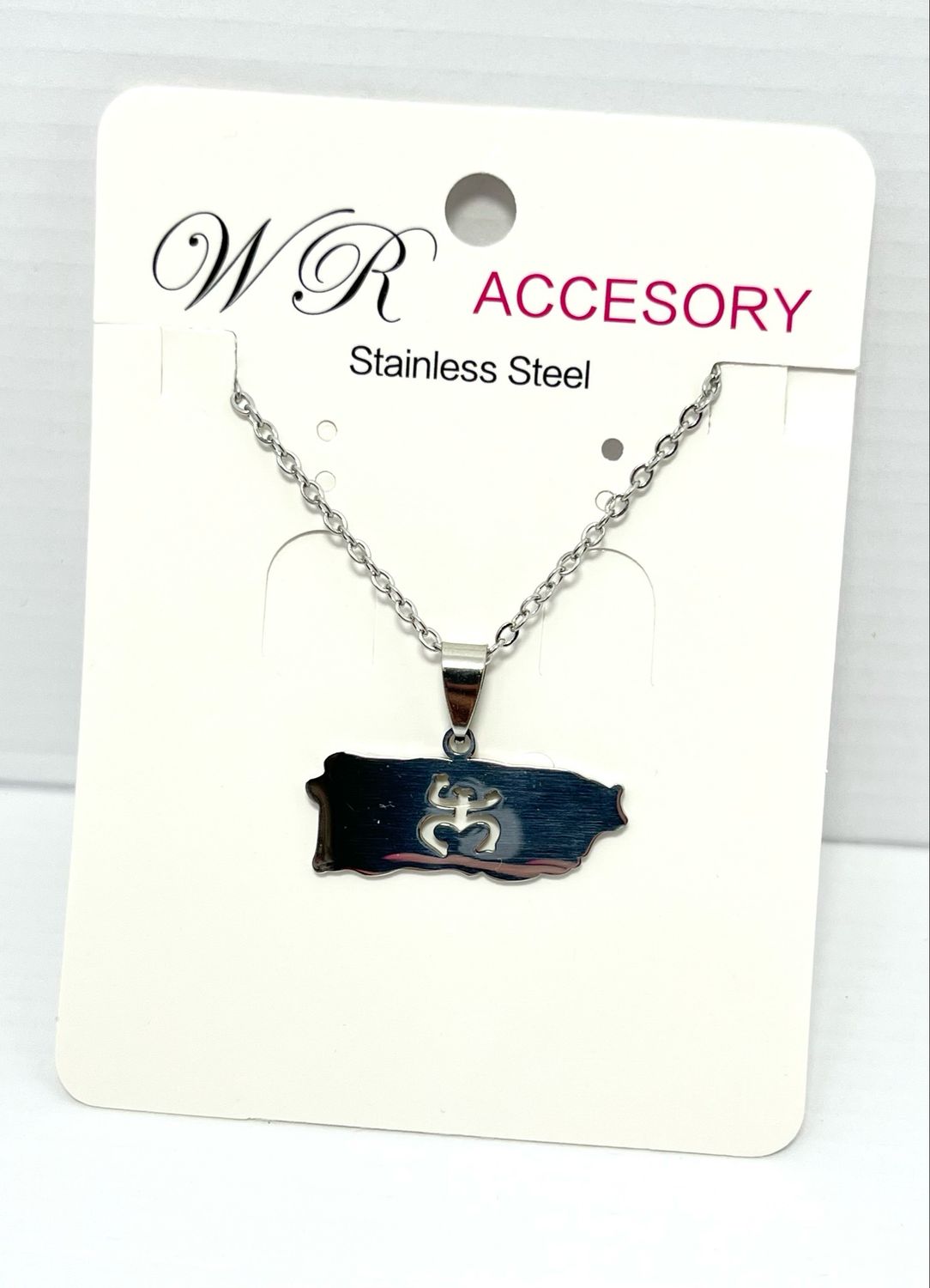 Cadena Stainlees Steel #1072 mapa coquí 