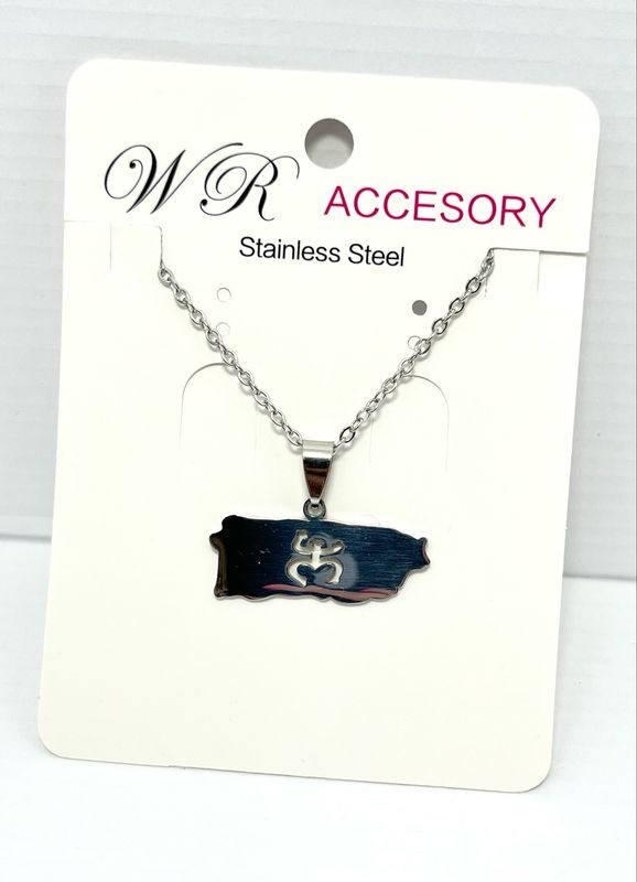 Cadena Stainlees Steel #1072 mapa coquí 