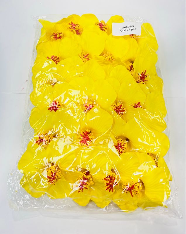24629-5 Flor Amapola Amarilla 24Pcs