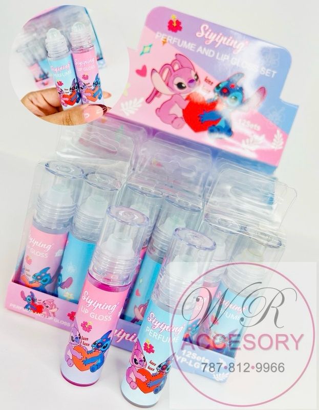 ANV-0386 12Sets Perfume &amp; Lip Gloss