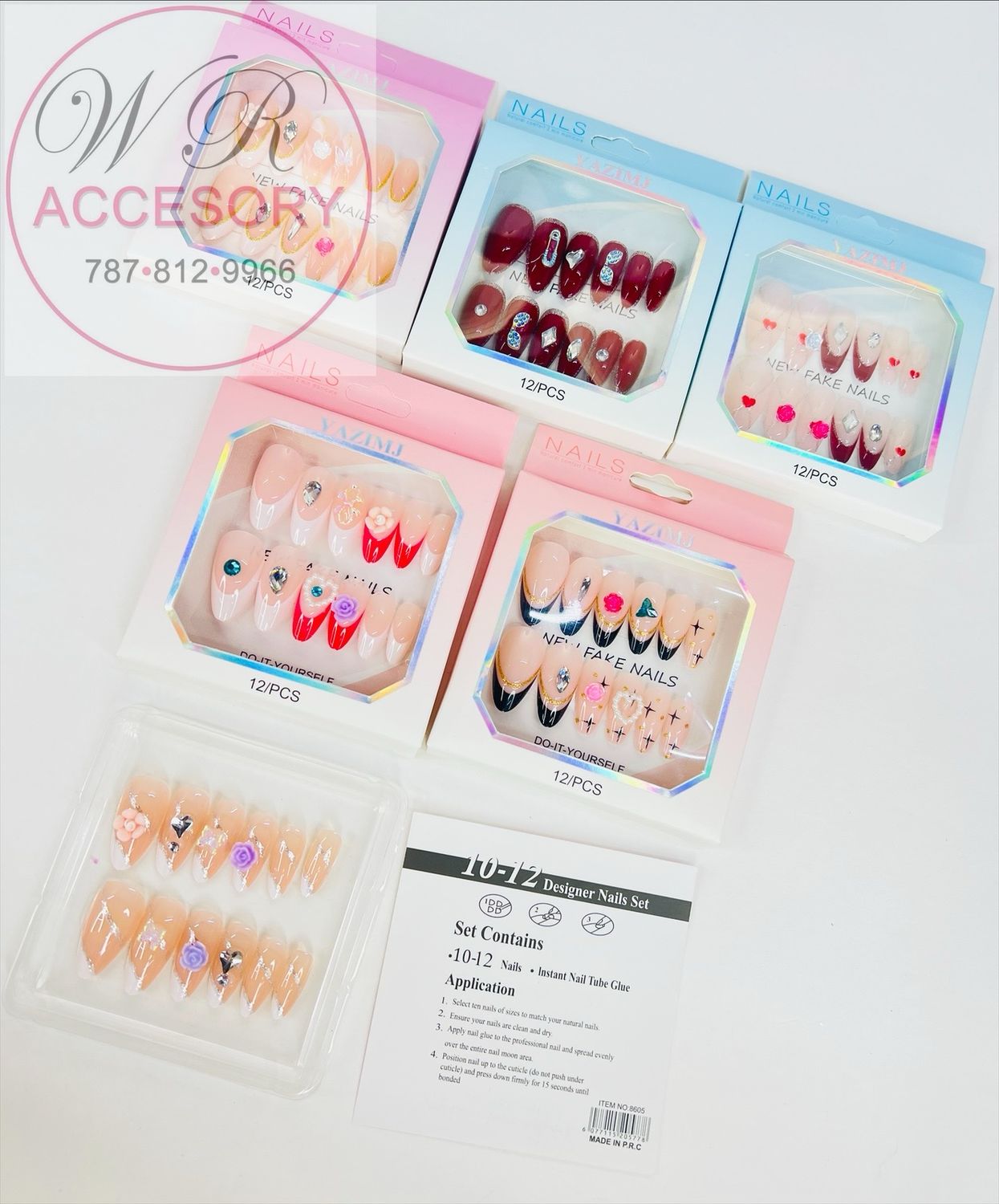 RAN-0278R Press On nails
