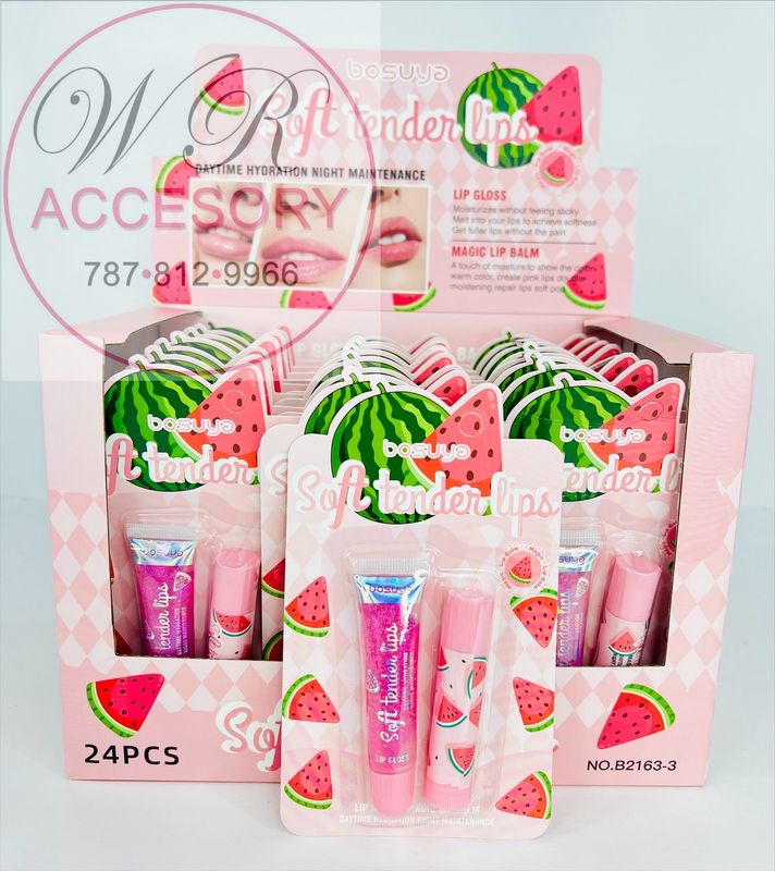 DNV-3225 24Pcs  Lip Gloss &amp; Magic Balm 24 pcs
