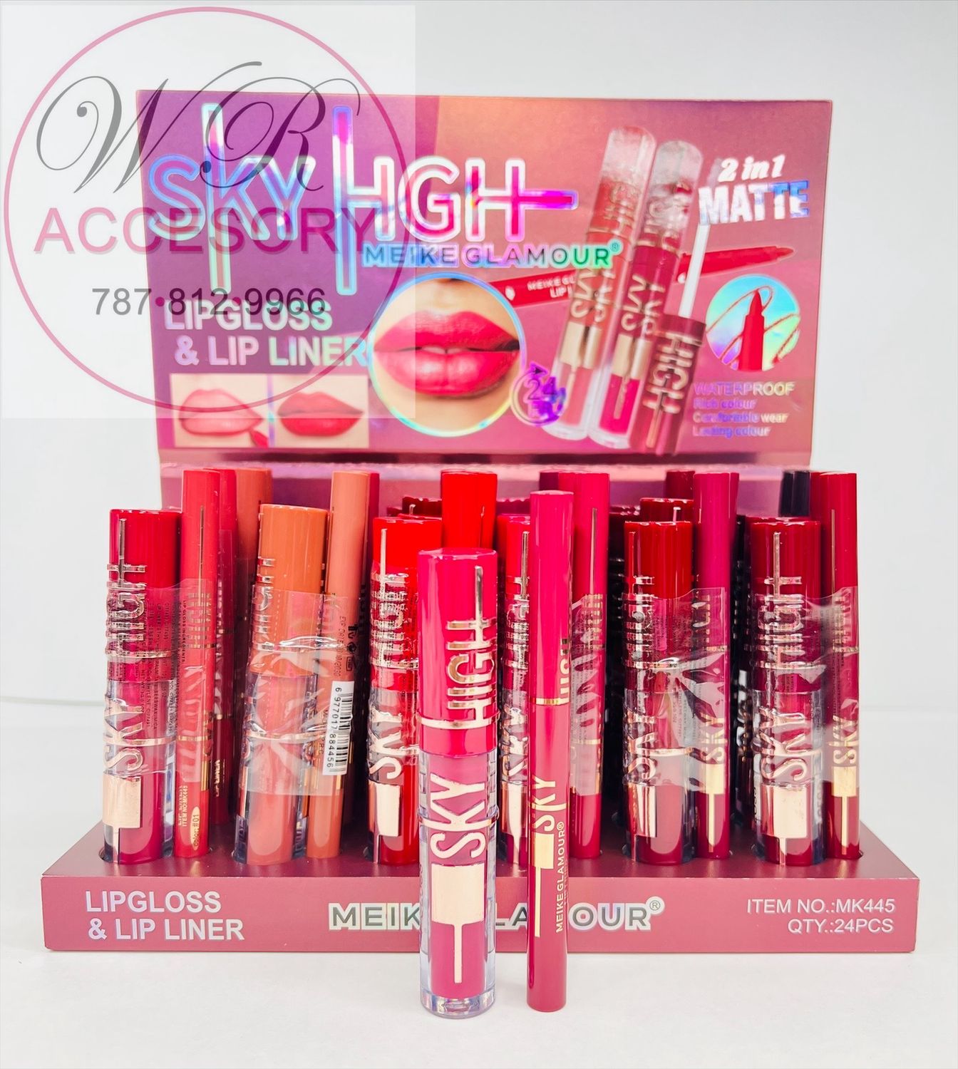 RCS-0865 24pcs LipGloss &amp; Lip Liner