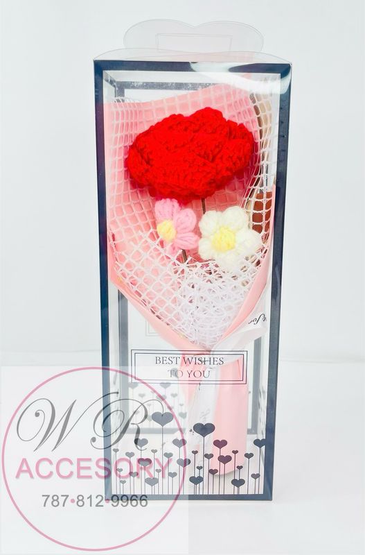 SLP-7580 1pcs Flower Bouquet Baby Pink 