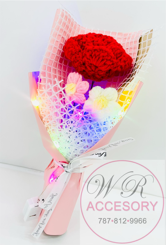SLP-7580 1pcs Flower Bouquet Baby Pink 