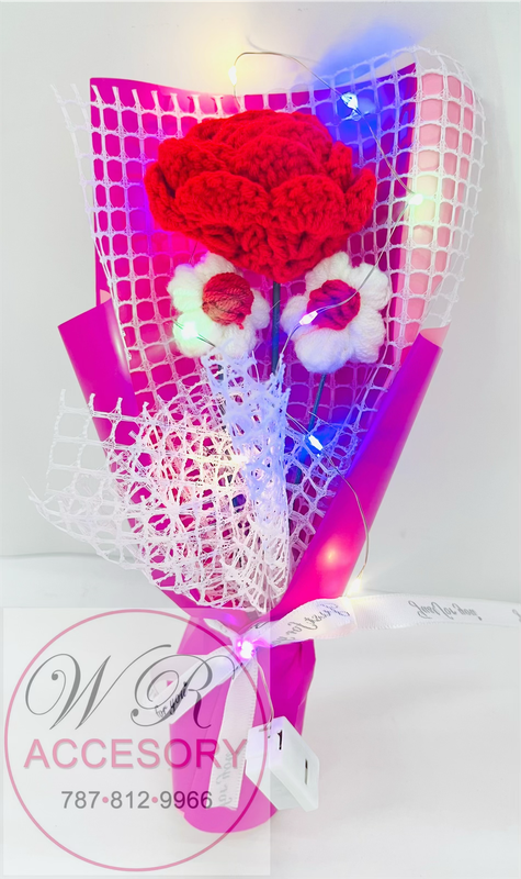 SLP-7580 1pcs Flower bouquet Pink