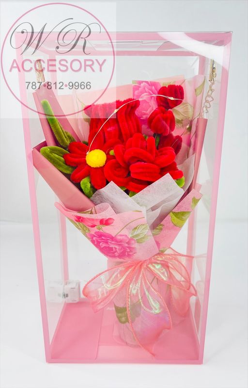 SLP-7582 1PCS Flower Bouquet  Red