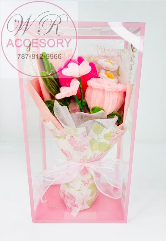 SLP-7582 1PCS Flower Bouquet Ligth Pink