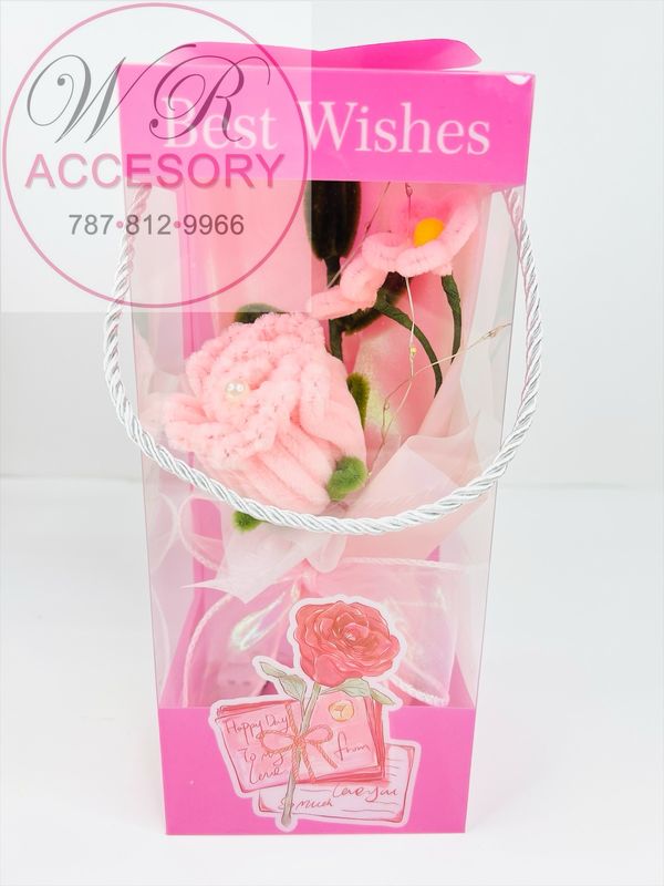 SLP-7584 1PCS Flower bouquet Light Pink