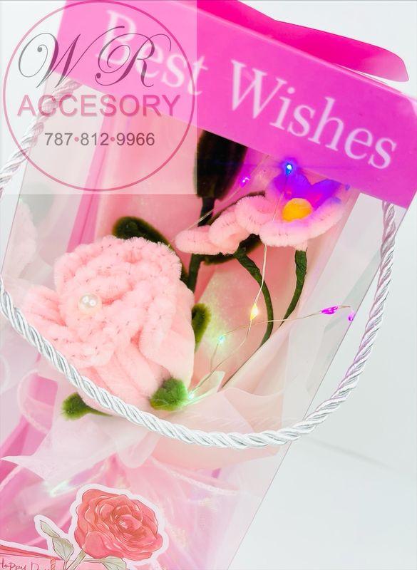 SLP-7584 1PCS Flower bouquet Light Pink