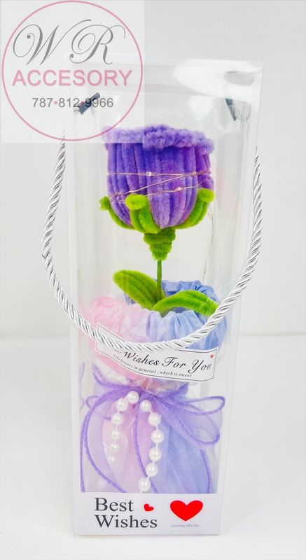SLP-7575 1PCS 1 Flower Purple