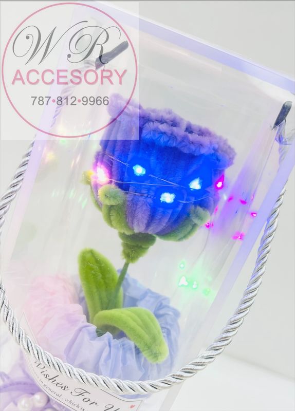SLP-7575 1PCS 1 Flower Purple