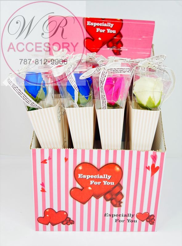 SLP-7389 12pcs Flores con luces 