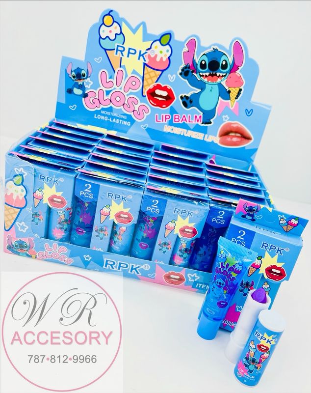 ANV-0800 Lip gloss and lip balm 24pcs
