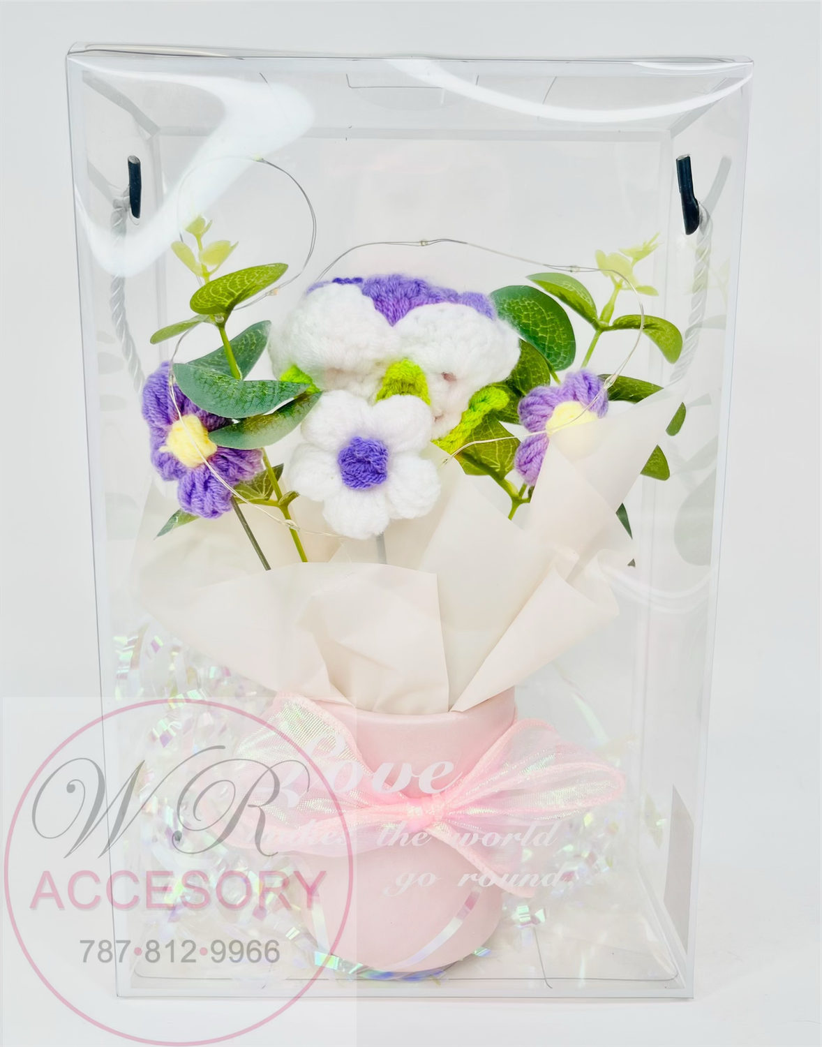 SLP-7439 Flower Bouquet Purple 1 pcs