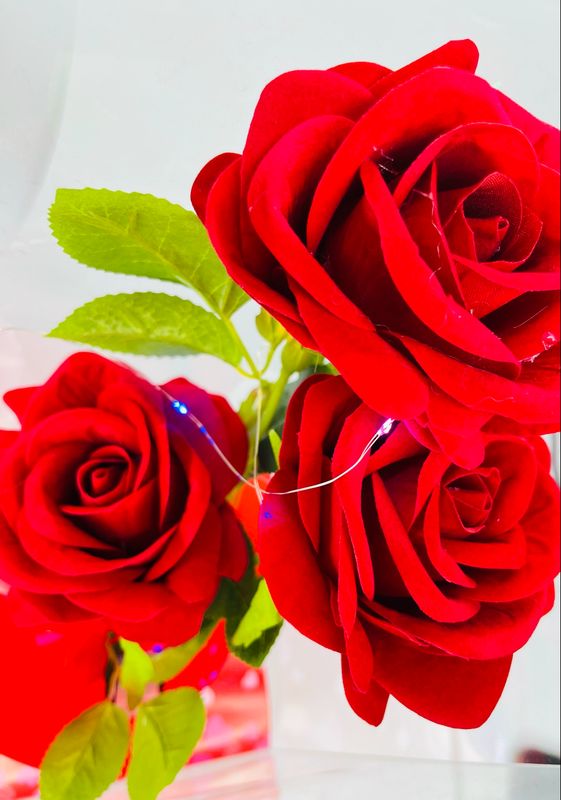 SLP-7572 Red Flowers 1 pcs