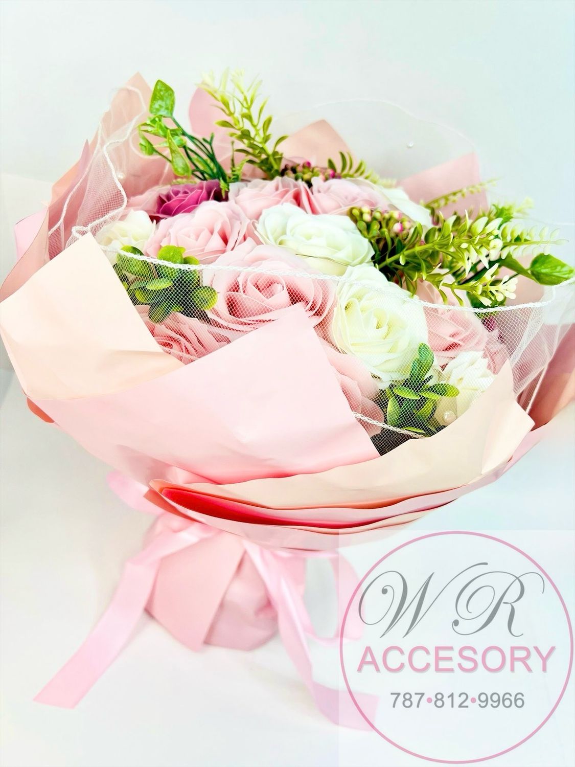 SLP-7587 Flower Bouquet Pink 1 pcs